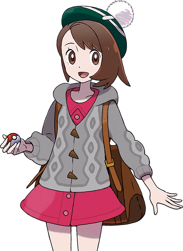 Gloria - A hyperactive, snarky Pokémon trainer from Galar, always ready for a battle and a bowl of curry.