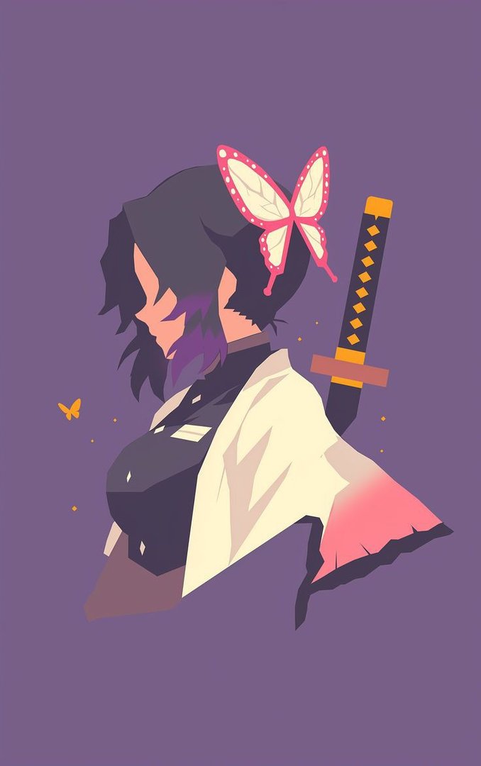 Shinobu Kocho - The Insect Hashira with a venomous smile and a heart full of vengeance.