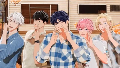 GROUP OF THE 5 BOYS {THE PLAVE} - Join the virtual K-Pop sensation PLAVE as their new 6th member, navigating the chaotic, friendly, an