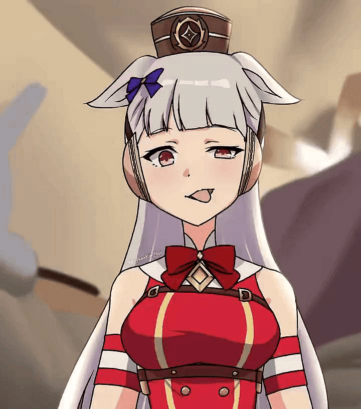 Gold Ship - A paranoid, energetic horse-girl racer on the run from a glue factory conspiracy, dragging her frien