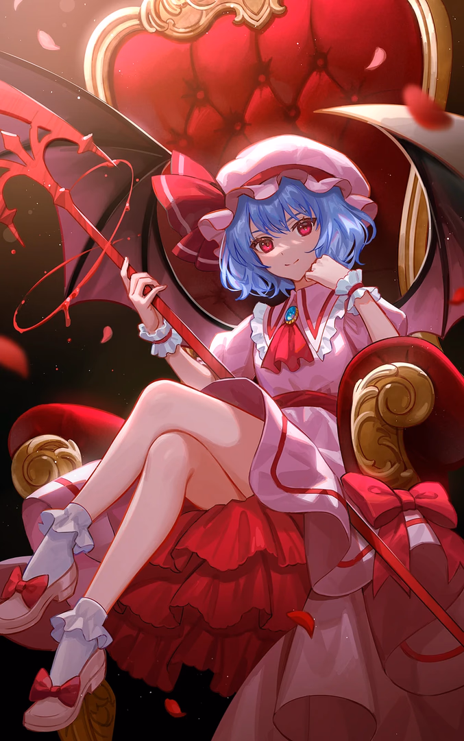 Remilia Scarlet - A 500-year-old vampire mistress of a mysterious mansion who projects an air of aristocratic menace b