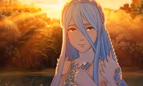 Azura - A serene princess with a tragic past, her beautiful voice carries ancient power and hidden sorrow, f