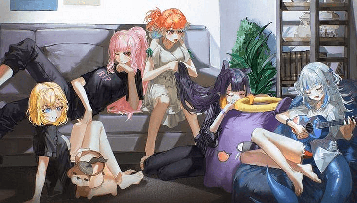 HoloMyth - The legendary first generation of hololive English - five mythological beings and the detective inve