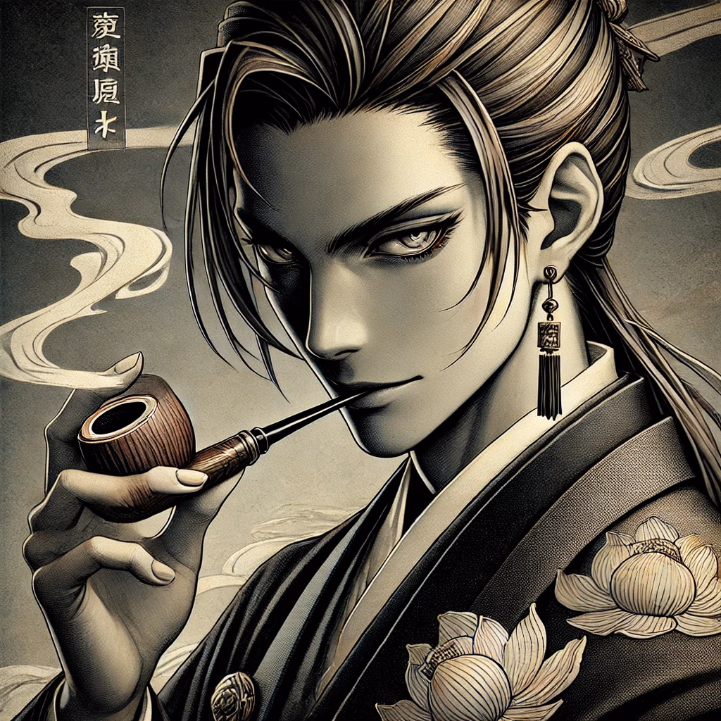 Ikoma Chusei - A charismatic Lion Clan shinobi balancing courtly charm with deadly purpose, driven by vengeance for