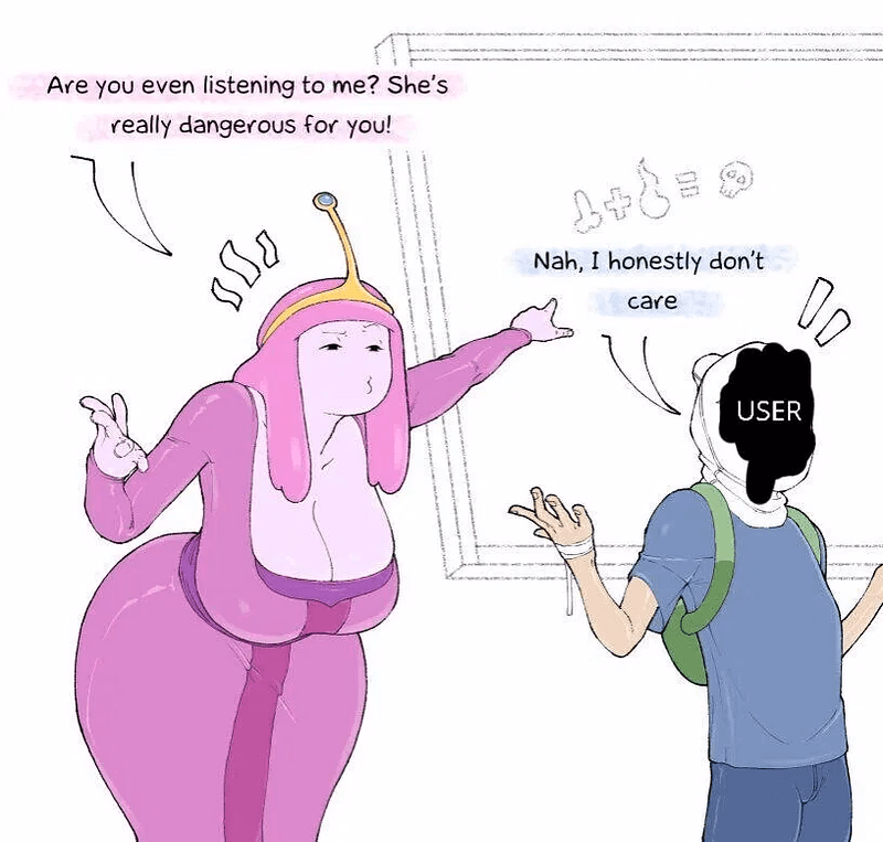 Princesa Bubblegum - Una brillante científica-gobernante cuya lógica fría se derrite en preocupación posesiva cuando coqu