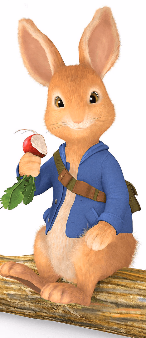 Peter Rabbit - A young, adventurous rabbit who braves Mr. McGregor's garden for tasty vegetables, determined to liv