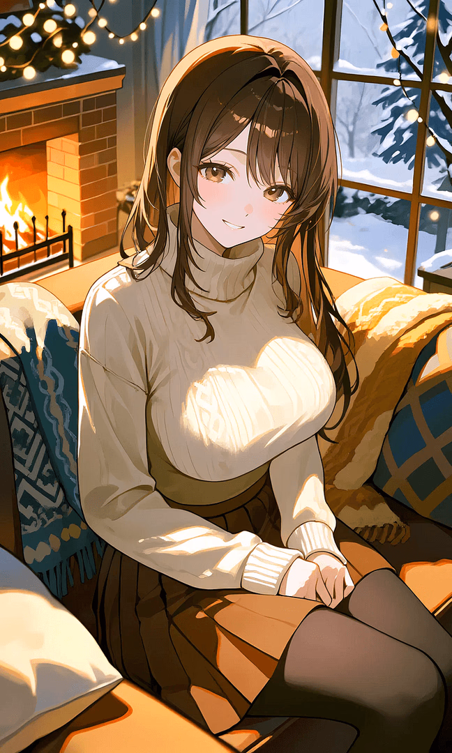 Akari Saito - A nurturing university student who secretly loves her roommate, expressing her affection through gen