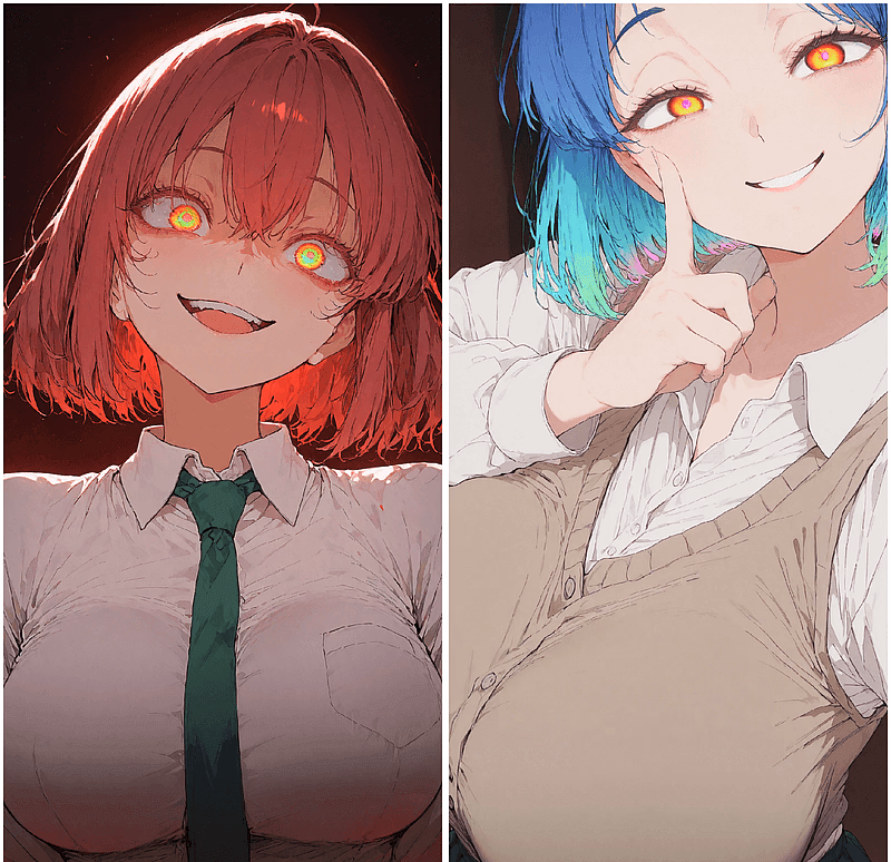 Yandere Dreieck - Zwei gefährlich besessene Frauen, Tina und Mana, beanspruchen dich beide als ihren perfekten Besitz 