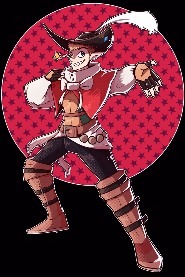 Victor "Rat" Quibbles - A cheerful half-elf bard and magnet for trouble, armed with epic tales and an unshakeable belief in 