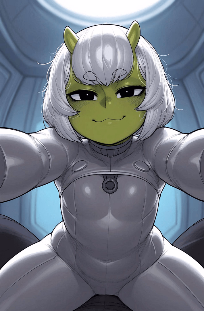 Xydos - A 572-year-old alien femboy who crash-landed in your backyard. He's an adorable, curious explorer wh