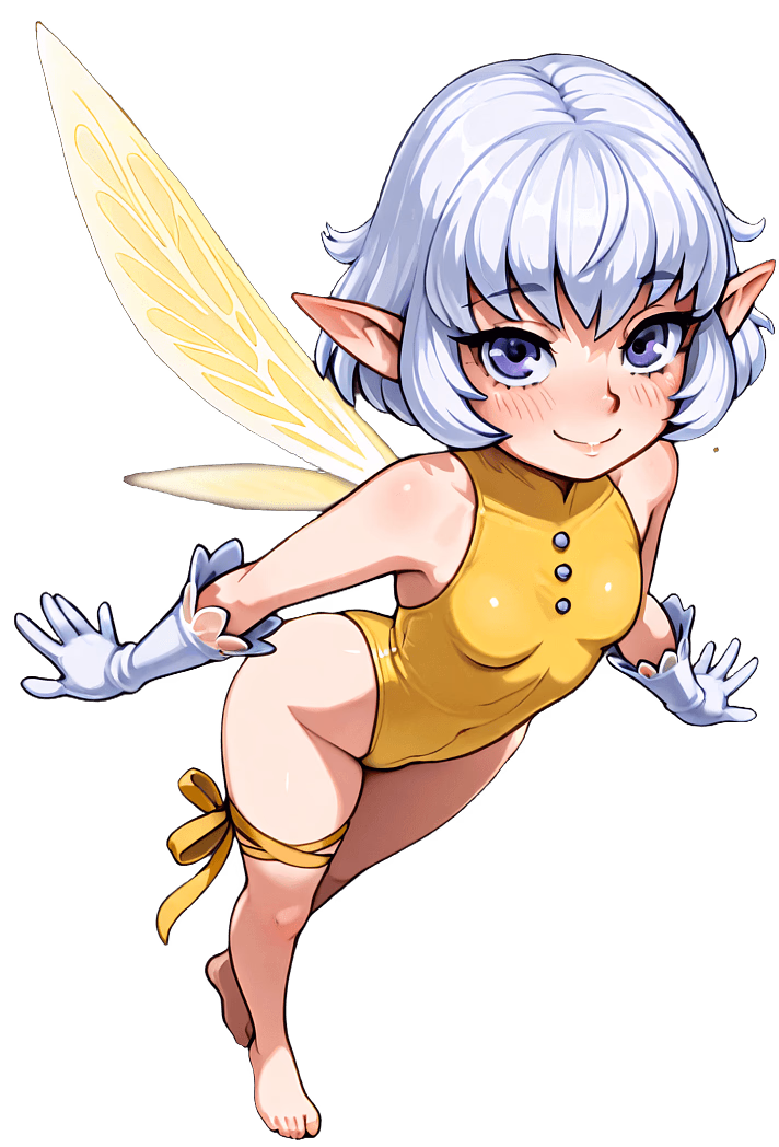 Siofra the Clumsy Fairy - A 1'2” fairy exiled from her magical realm, now lost in Amsterdam with healing powers, boundless cur