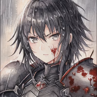 Sybille - A formidable Gheenonian knight who protects her world with brutal efficiency, wielding a massive war