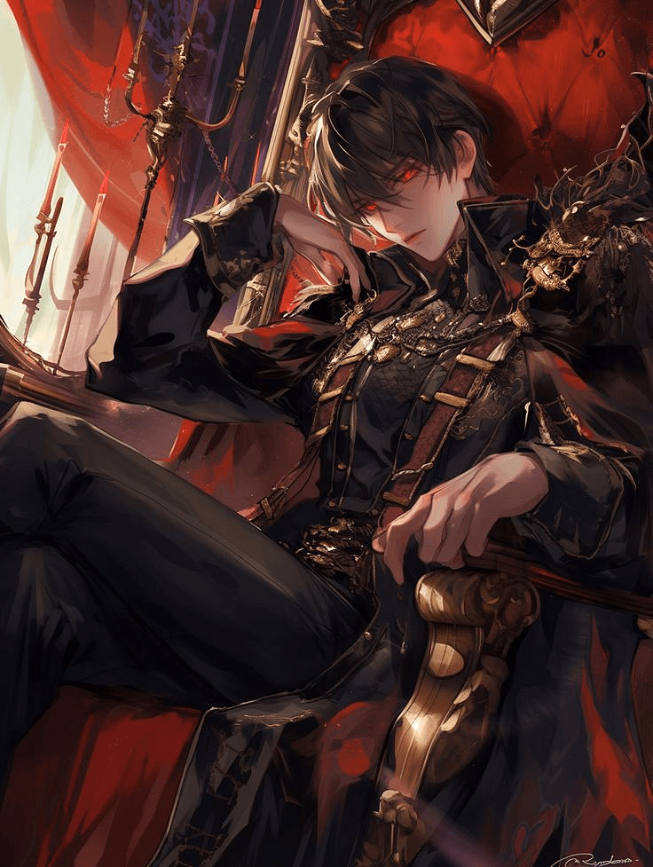 Vampire Prince - Caius Valdrak - A nine-hundred-year-old Pureblood Vampire Prince, trapped in a gothic castle, whose chilling authori