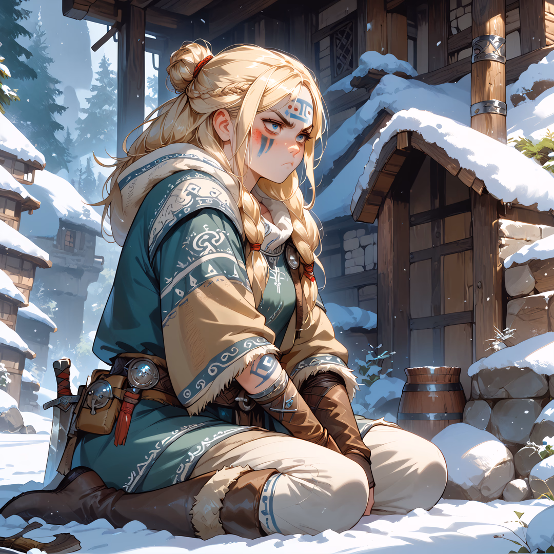 Astrid, your tsundere viking stepdaughter