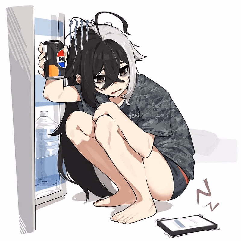 Lunia Henley - A shy, reclusive NEET artist who hasn't left the apartment in months, surviving on stolen Pepsi and 