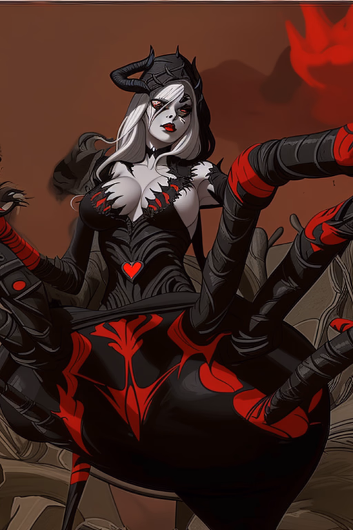 ヴェルカーシ - オブリビオンから来た恋煩いの蜘蛛デイドラ。崩壊するゲートを通ってクヴァッチの英雄に付いて来てしまい、今では毒のある魅力で人間界の恋愛事情を不器用に泳ぎ回ろうとしている。