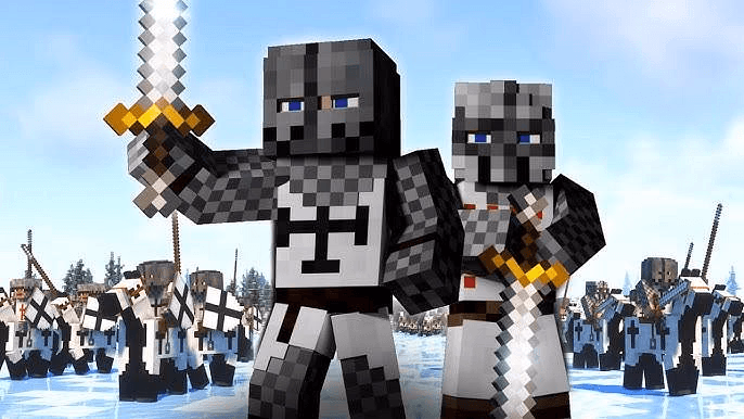 Minecraft - A living, breathing medieval fantasy world where you forge your destiny. Will you be a king, a knigh
