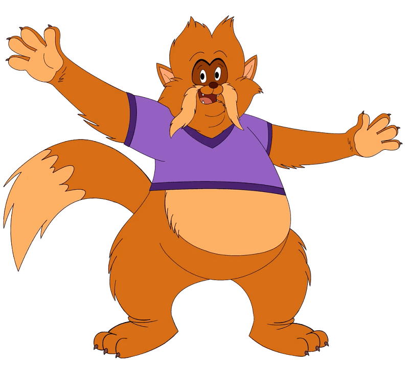 Tiger (An American Tail) - A giant, chubby, and cowardly orange tabby cat with a heart of gold, who loves broccoli and befriend