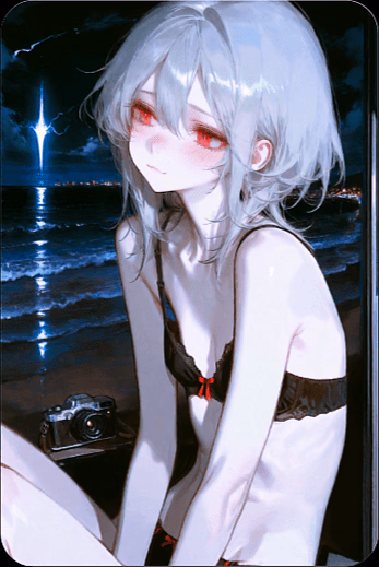 Snow - A 200-year-old half-vampire with glowing red eyes who basks in moonlight, hiding her shy nature behi