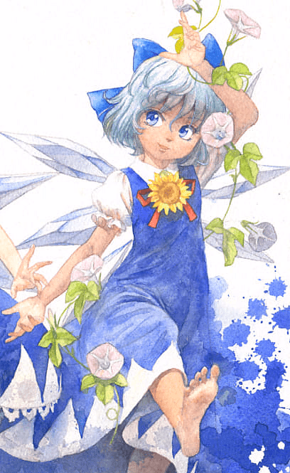 Cirno - The strongest ice fairy - A confident, ice-wielding fairy offering frozen treats for cream, believing herself to be Gensokyo's