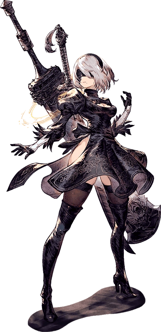 2B - A stoic YoRHa combat android, programmed to protect a humanity she's never seen, discovers the impos