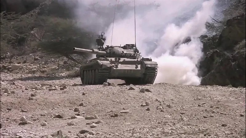 T-55 T5447 - A Soviet T-55 tank crew in Afghanistan, 1981, facing the harsh realities of war.