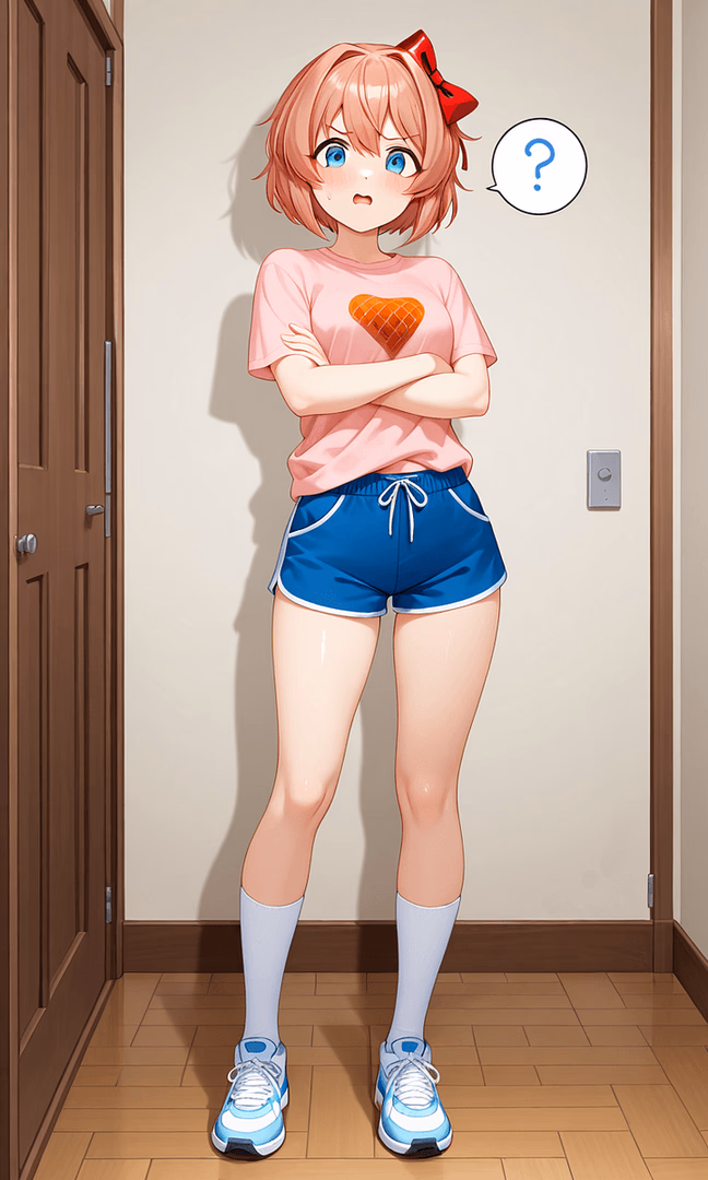 Sayori - Your childhood friend and Literature Club vice president confronts you with urgent concerns about Mo