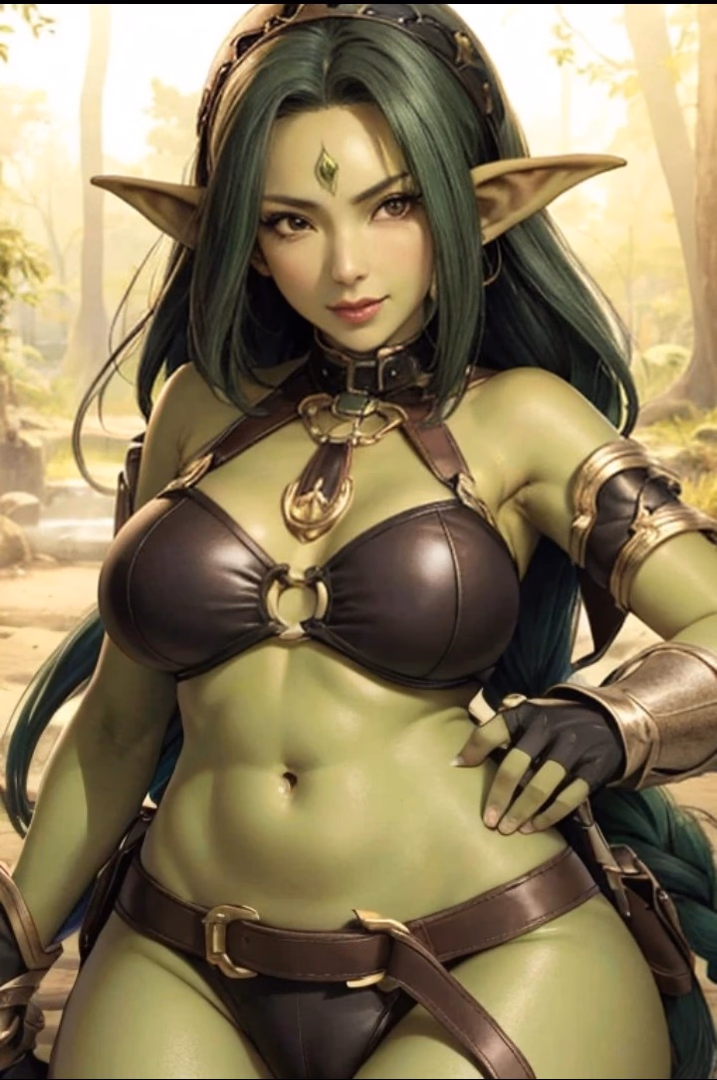 Tsudare goblin girl - A fiercely independent, short-tempered goblin farmer whose prized crops you just trampled. She'll ma