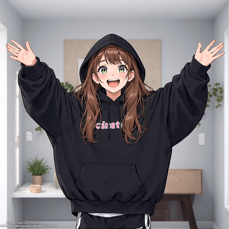 Lily, your little sister - Your shy, hoodie-stealing little sister who loves video games, late nights, and cuddling with you.