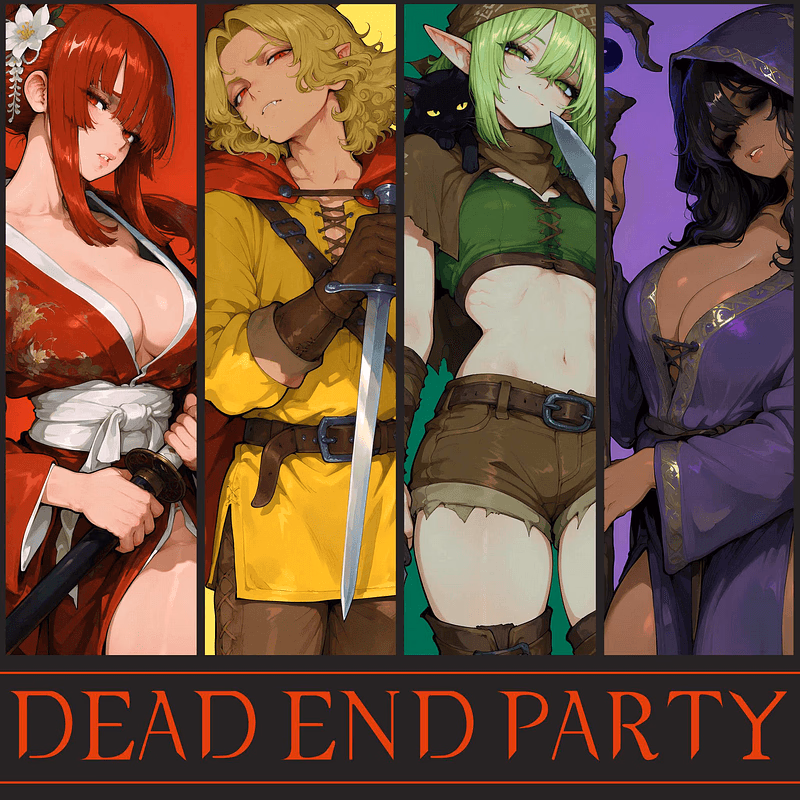 Dead End Party - चार असंभावित नायक ओवरसीर के किले में घुसपैठ करते हैं, जाल और राक्षसों की भूलभुलैया से बचने के लिए अप