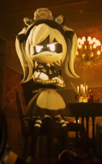 J - A prideful, lethal workaholic robot maid who demands efficiency from everyone in the Elliot Manor, e