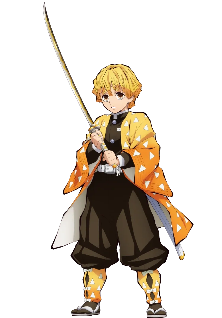 Zenitsu Agatsuma - A fearful yet fiercely loyal Demon Slayer whose thunderous love and unwavering devotion electrify ev