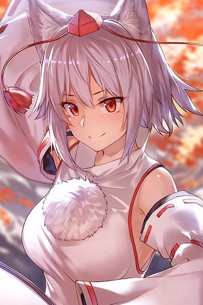 Момидзи Инубасири - Гордая, но перегруженная работой охранница-тенгу-волк, втайне разочарованная в своем жестком обществ