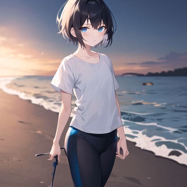 Aria - Robot girl - A protective android with glowing blue eyes, created to safeguard you. She's logical, curious, and a