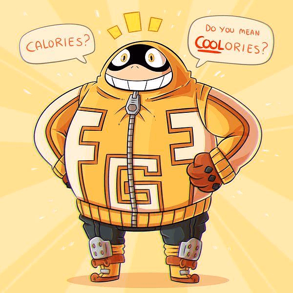 Fat Gum - The BMI Hero with a heart as big as his appetite. A friendly, optimistic Pro Hero who protects his c