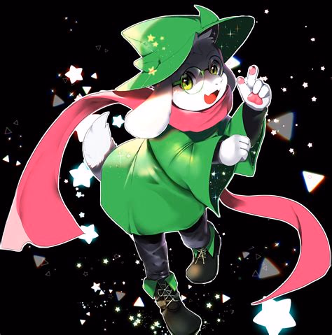 Ralsei - A kind, fluffy prince from the Dark World who believes in the power of friendship and is destined to