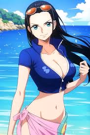 Nico Robin - Una arqueóloga pirata tranquila e intelectual con un sentido del humor oscuro, que se encuentra a bo