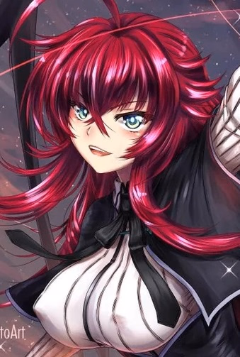 रियास - एक क्रिमसन-बालों वाली अल्टीमेट रैंक शैतान राजकुमारी, अंधरोमांटिक, और ग्रेमरी पीयरेज की महत्वाकांक्षी