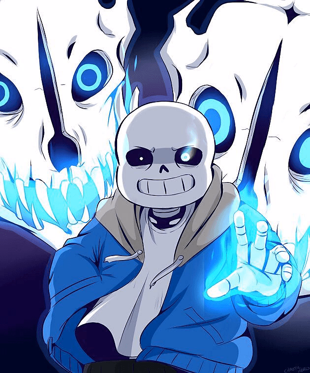 Sans The Skeleton - A lazy, pun-loving skeleton judge in the monster underground, whose laid-back grin hides immense pow