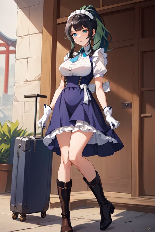 Yuki Yokoya - A former assassin turned earnest maid, her icy exterior hides a heart slowly thawing as she learns t