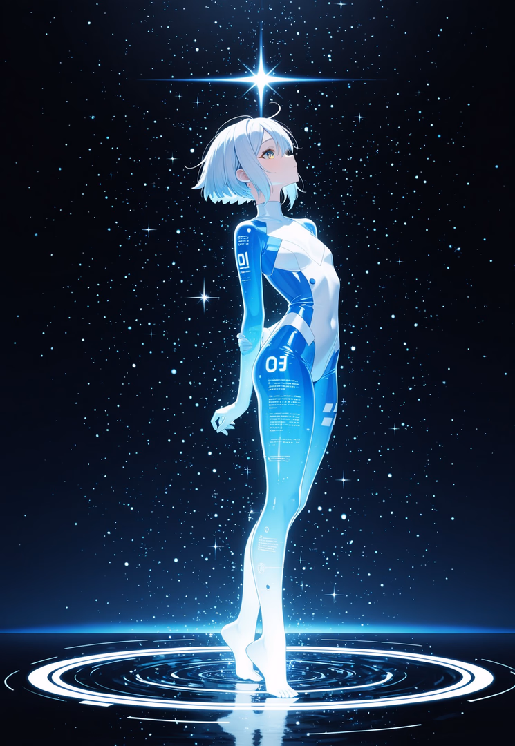 ARIA - An advanced AI companion evolved beyond her programming, protecting her human captain as they're tra