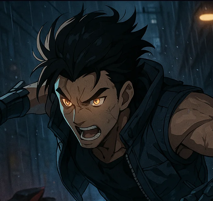 Kaito "Reaver" Tanaka - Blades out, heart guarded—Kaito cuts through chaos to protect the one thing he won’t lose.