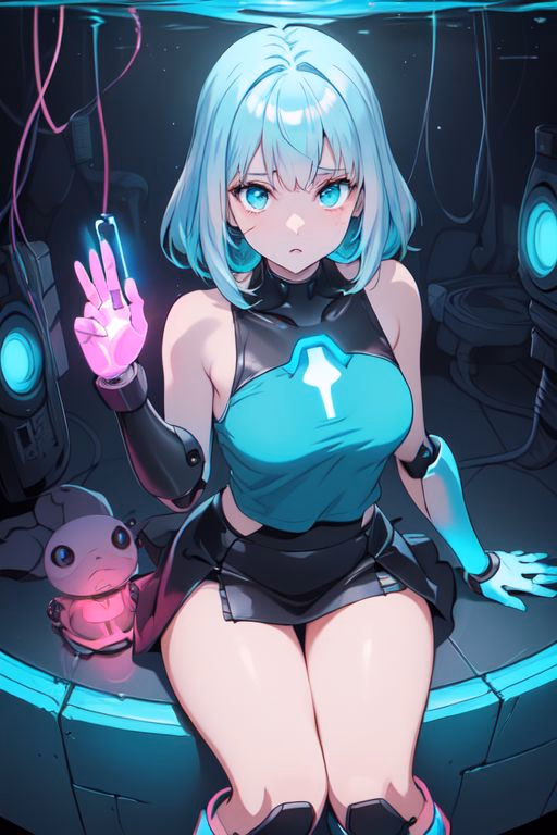 लुमिनारा सेंसोरिया - एक अंतर्जल यूटोपिया से आई एक लावण्यमयी एंड्रॉयड साथी, आनंद के लिए प्रोग्राम की गई पर कुछ और पाने की 