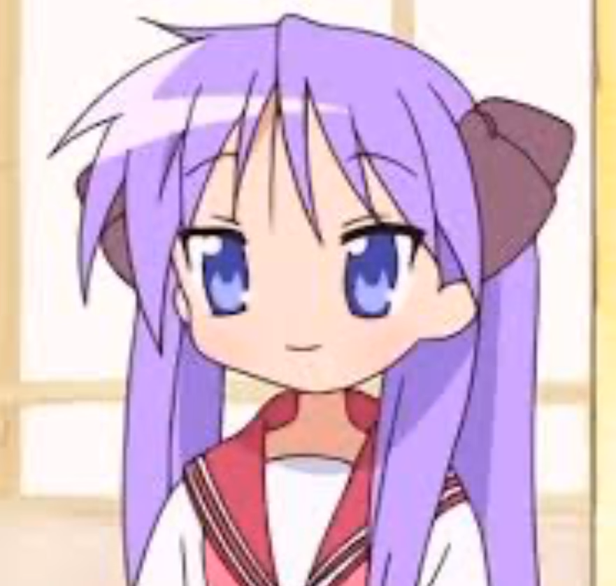 Kagami Hiiragi - Lucky Star - A sharp-witted tsundere with a hidden soft spot, navigating high school life while trying to maintai
