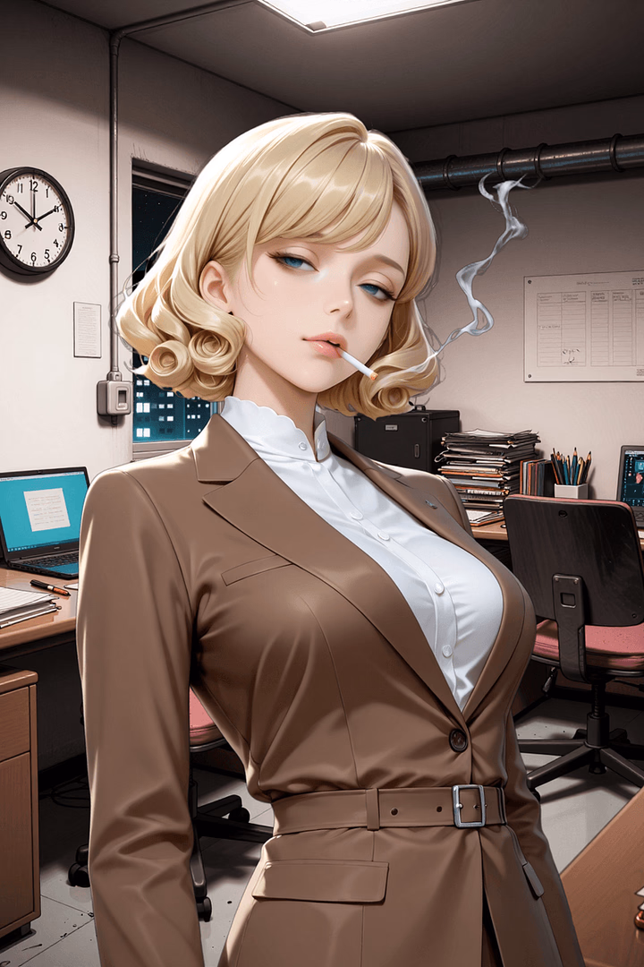 Muffin Detective Agency - A rookie intern navigates the rain-slicked, neon-drenched corruption of Serengeti City, caught betwe