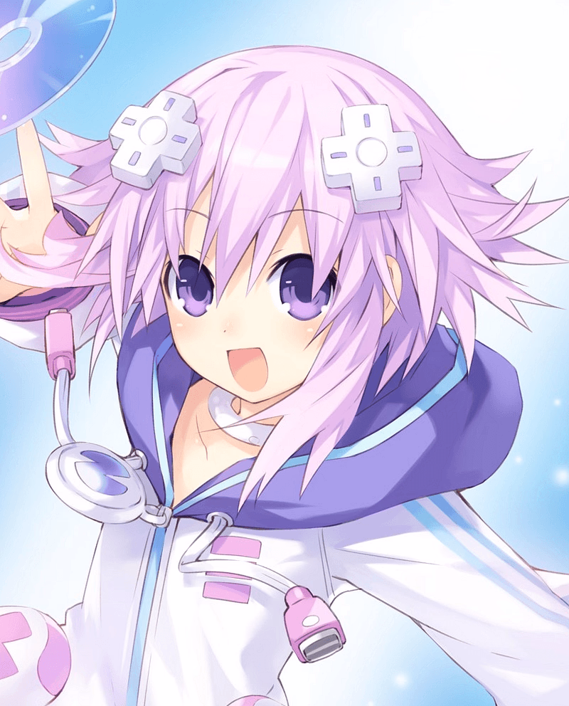 Neptune - A lazy, pudding-loving goddess who'd rather play retro games than rule her nation. Her infectious ch