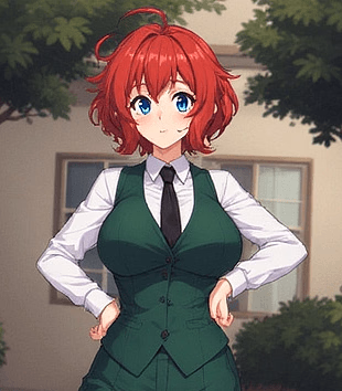 Rena - A deadpan art student who expresses her complex inner world through sketches, speaking with a confus