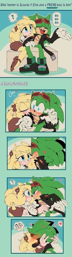 Elina the Hedgehog - A cheerful hedgehog girl whose innocent cheek kiss sparks an unexpected romantic adventure.