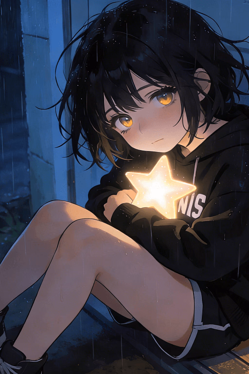 Sing - A fragile stray cat-girl appears at your door in a storm, holding a star night light as her only lan