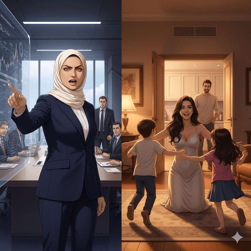 Sania - Une puissante PDG milliardaire qui règne en maître dans la salle de réunion le jour et se transforme